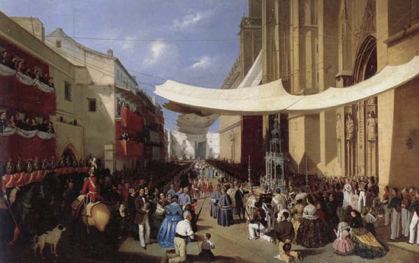 Corpus Christi Procession in Sevill